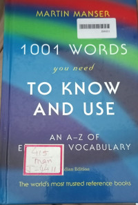 Image of 1001 Words You Need To Know And Use