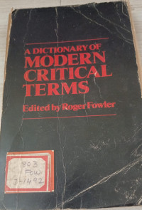 Image of A Dictionary Of Modern Critical Terms