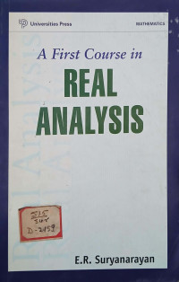 Image of A First Course in Real Analysis