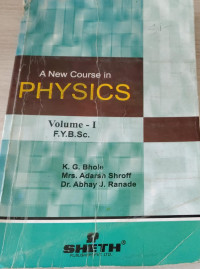 Image of A New Course in Physics Volume-I F.Y.B.Sc.