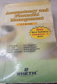 Image of Accountancy And Financial Management (FY BCOM)