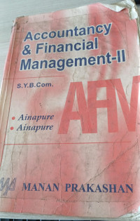 Image of Accountancy and Financial Management S.Y.B.Com.