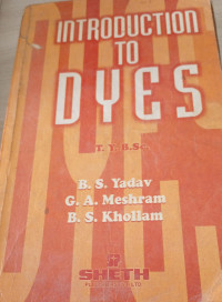 Image of An Introduction To Dyes