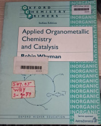 Image of Applied Organometallic Chemistry and Catalysis