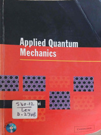 Image of Applied quantum mechanics .