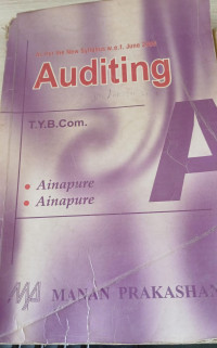 Image of Auditing T.Y.B.Com