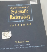 Image of Bergey's Manual of Systematic Bacteriology Volume Two Part C