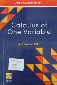 Image of Calculus of One Variable