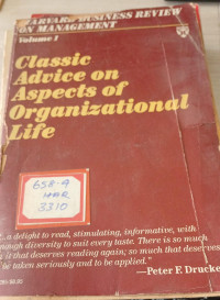Image of Classis Advice On Aspects Of Organizational Life Vol 1