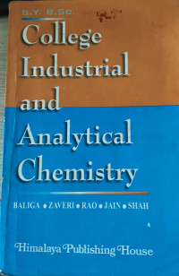 Image of College Industrial And Analytical Chemistry : SY BSc Paper III
