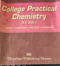 Image of College practical chemistry S.Y. B. Sc.
