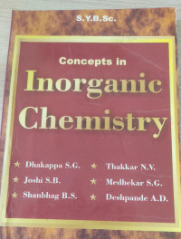 Image of Concepts in inorganic chemistry : SyB sc