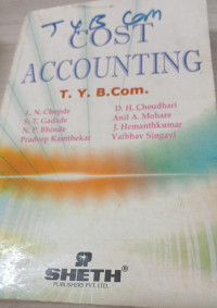 Image of Cost Accounting TY BCOM