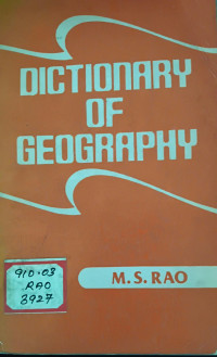 Image of Dictionary Of Geography