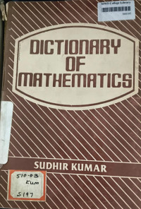 Image of Dictionary Of Mathematics
