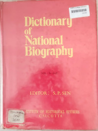 Image of Dictionary Of National Biography - Vol 4