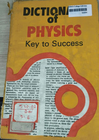 Image of Dictionary Of Physics