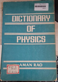 Image of Dictionary of Physics