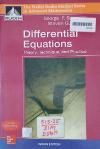 Image of Differential Equations  Theory, Technique, and Practice