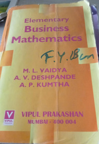 Image of Elementary Business Mathematics