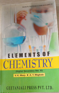 Image of Elements Of Chemistry Higher Secondary Std.XI