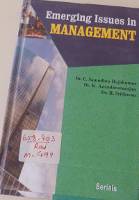 Image of EMERGING ISSUES IN MANAGEMENT