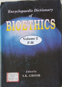Image of Encyclopaedic Dictionary of BIOETHICS Volume 2 F- M