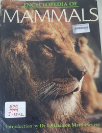 Image of Encyclopedia Of Mammals