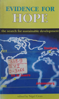 Image of EVIDENCE FOR HOPE: the search for sustainable development