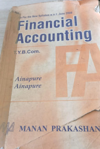 Image of Financial Accounting : T.Y.B.Com.