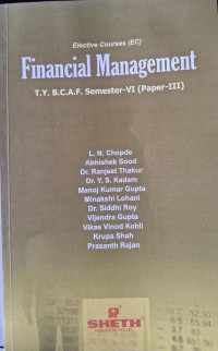 Image of Financial Management TYBCAF Semester VI (Paper III)