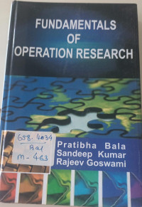Image of Fundamentals of Operation Research