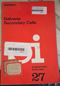 Image of Galvanic Secondary Cells