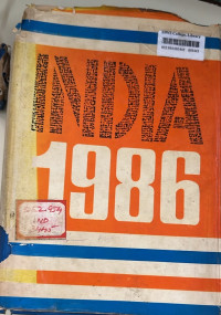Image of INDIA 1986 a Reference Annual