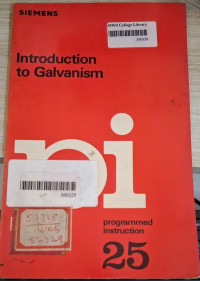 Image of Introduction to Galvanism