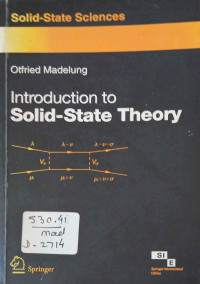 Image of Introduction to solid state theory : with 144 figures .