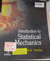 Image of Introduction to Statistical Mechanics