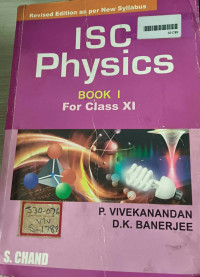Image of ISC Physics Book 1 For Class XI