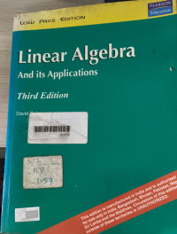 Image of Linear Algebra And Its Application