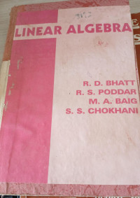 Image of Linear Algebra : SYBSc Maths Paper II
