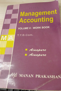 Image of Management Accounting Vol-II: Workbook