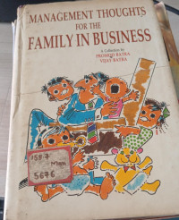 Image of Management Thoughts For The Family In Business