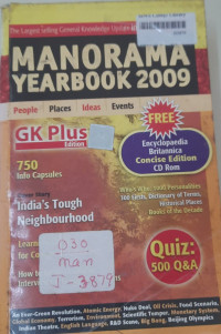 Image of Manorama Yearbook 2009