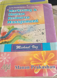 Image of Marketing & Human Resource Management : T.Y.B.Com.