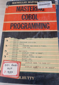 Image of Mastering Cobol Programming