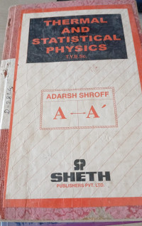 Image of Thermal And statistical physics : T.Y.BSc