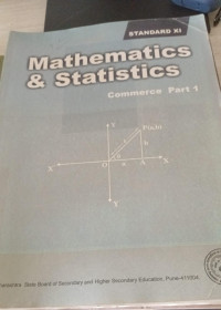 Image of Mathematics And Statistics Commerce Part-1 Std- XI