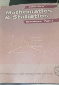 Image of Mathematics And Statistics Commerce Part-2 Std- XI
