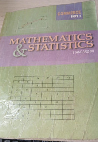 Image of Mathematics & Statistics Std-XII Commerce Part-2