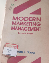 Image of Modern Marketing Management